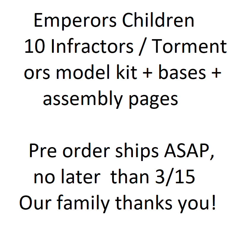 Emperors Children 10 Infractors / Tormentors Army Box Set 40K PRESALE Ships 3/15