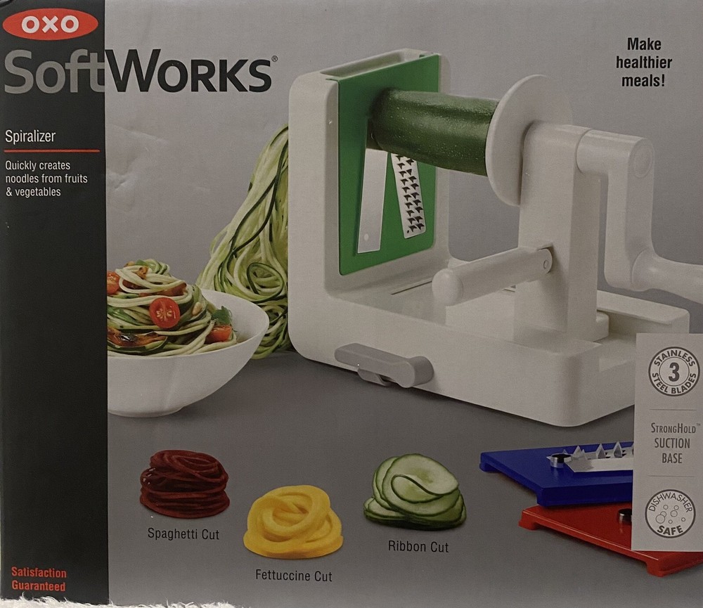 OXO Soft Works Spiralizer with Stainless Steel Blades for Healthy Meals
