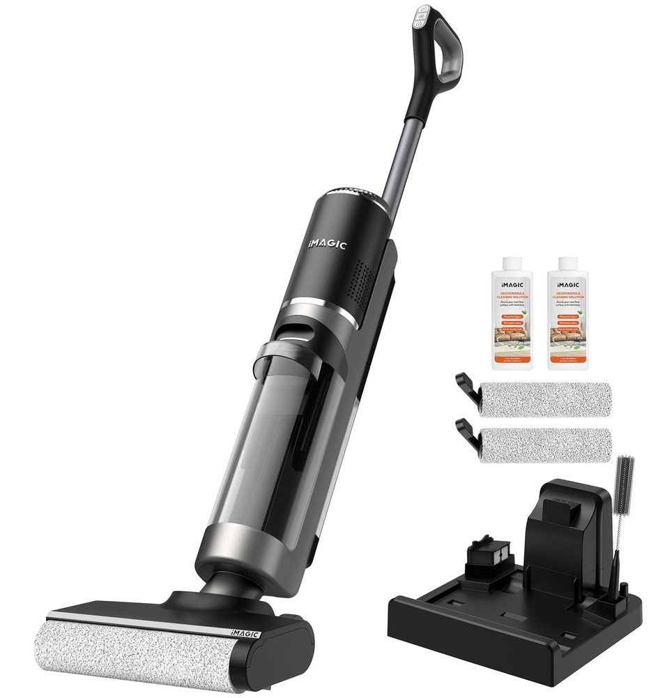 M3 Wet Dry Vacuum Cleaner, Cordless Vacuum Mop All in One for Hard Floors, Li...