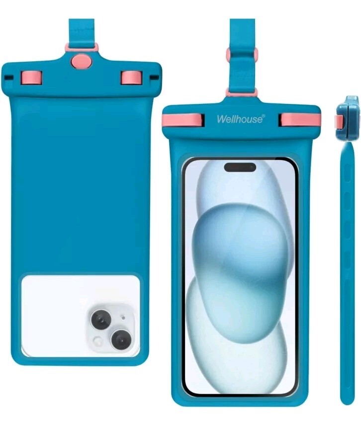 Waterproof Phone Pouch, Waterproof 3D Phone Case for all Cellphone Dry Pouch 7