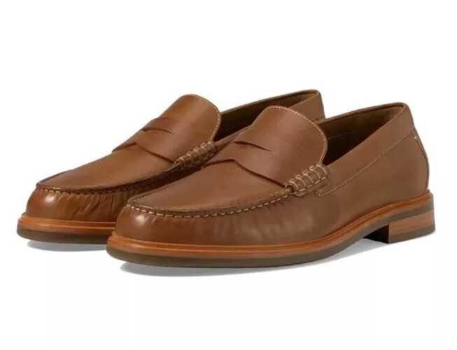 Johnston & Murphy Lyles Men's Penny Loafer Tan Full Grain Venetian Moc Size 9M