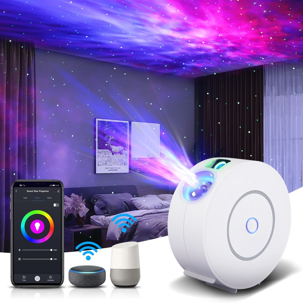 Star Projector, Galaxy Projector for Bedroom, Smart APP & Voice Control Galax...