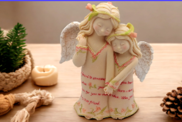 Seagull Studios 2005 Little Blessings Angel of True Friendship Figurine in Original Box