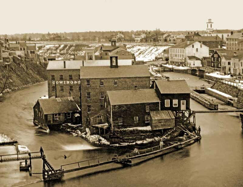 1850 Seneca Falls, New York Old Photo 8.5