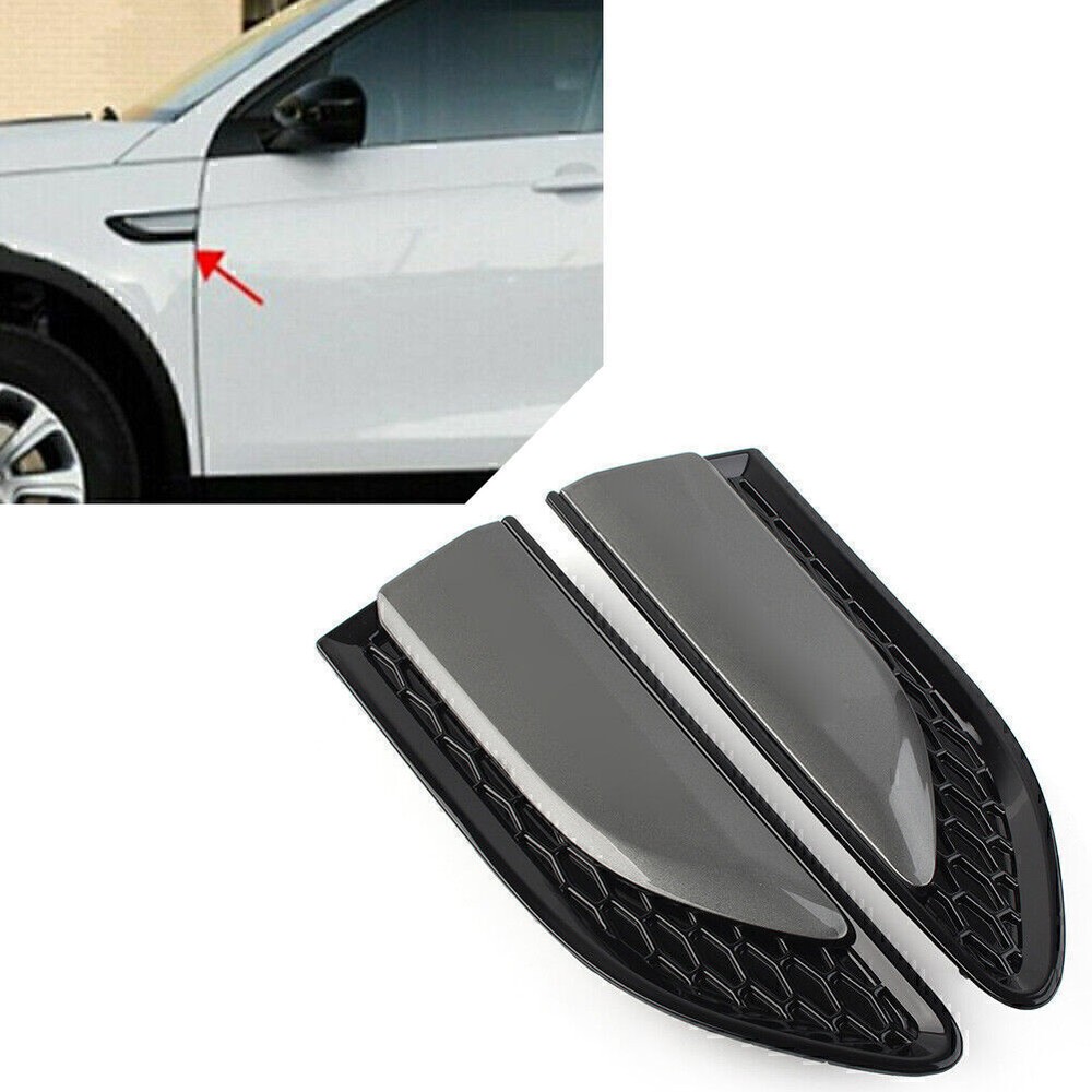For Land Rover Discovery Sport 2015-2021 Car Pair Fender Vent Grille Louver Gray