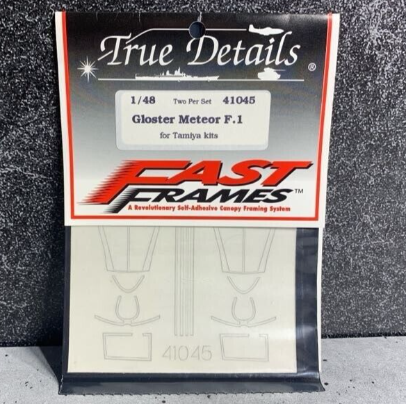 1/48 True Details - 41045 Gloster Meteor F.1 Decals for Tamiya Kit - Made in USA