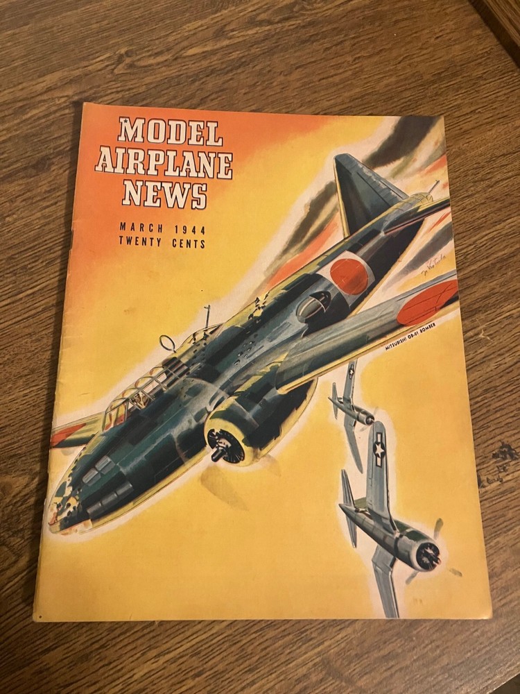 Vintage Back Issue of Model Airplane News Magazine - March 1944