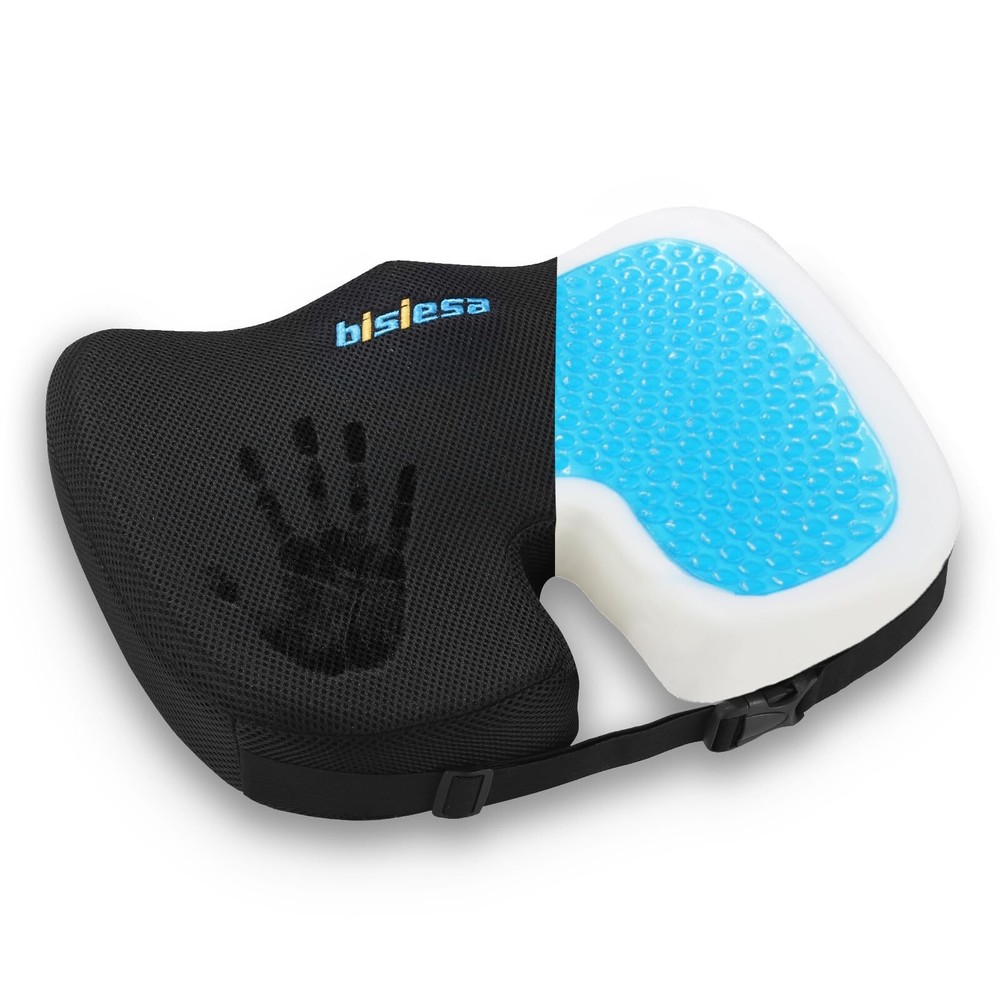 Orthopedic Seat Cushion for Butt, Hip & Sciatica Pain Relief - Pressure Relie...