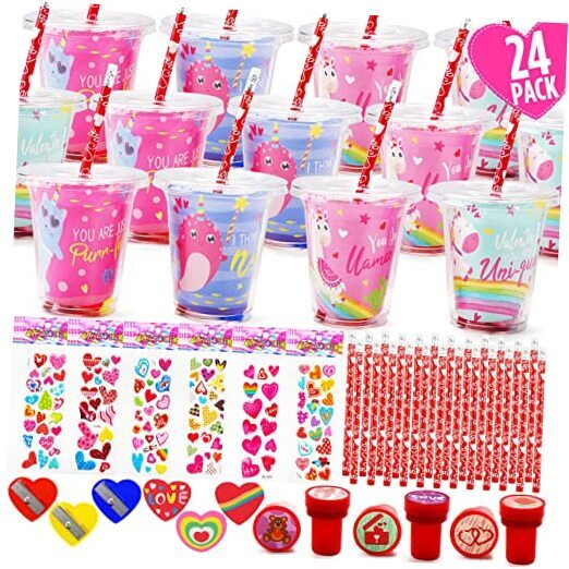 24-Piece Valentine's Day Stationery Gift Set for Kids-image