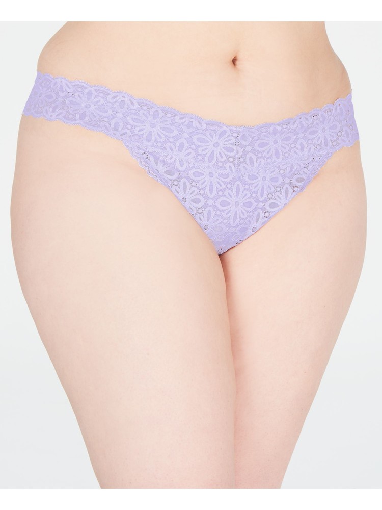 JENNI Intimates Purple Thong Underwear Plus ONE SIZE