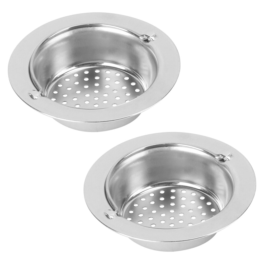 2pcs Handle Kitchen Sink Strainer Garbage Mesh Stopper Waste Plug Sink Filter