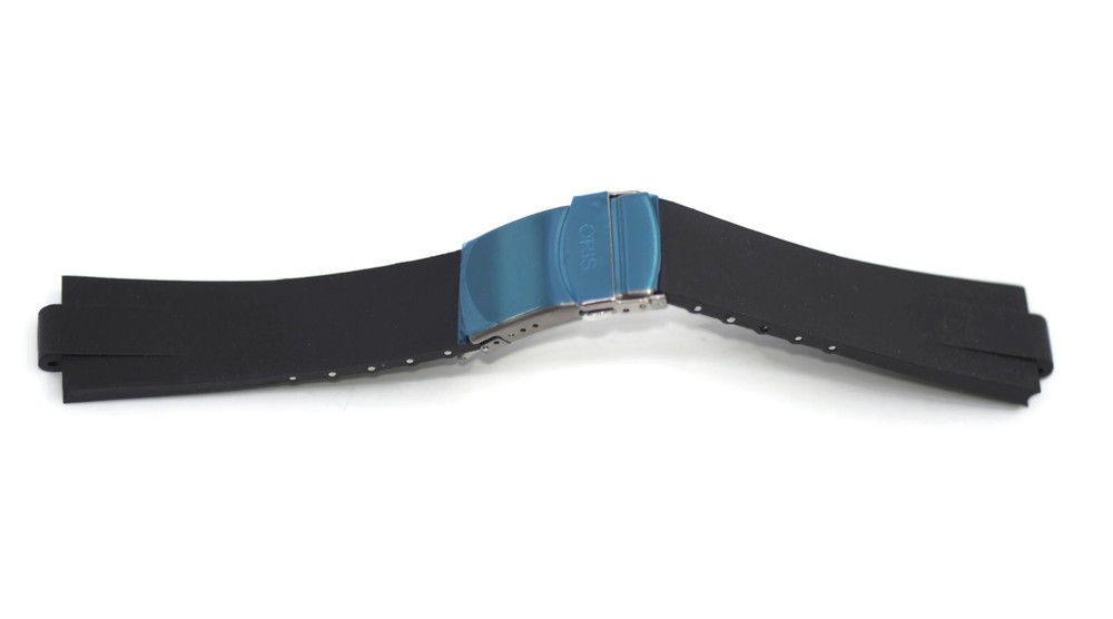 Oris 23.5mm Black Rubber Replacement Strap