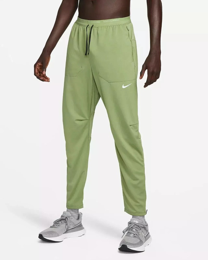 Nike Phenom Dri-FIT Knit Running Pants DQ4740-334 Alligator Green Size M-XL