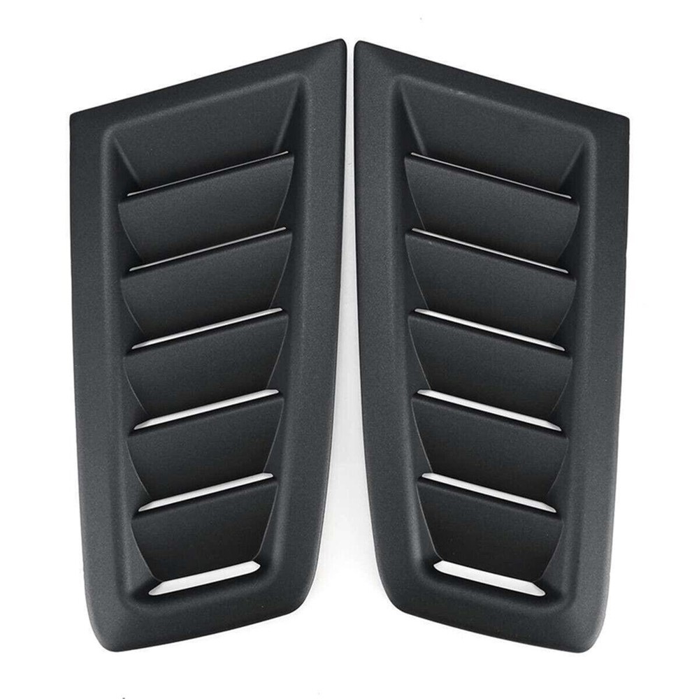 1 Pair Car Front Engine Bonnet Air Vent Hood Grille Cover Trim Black Universal