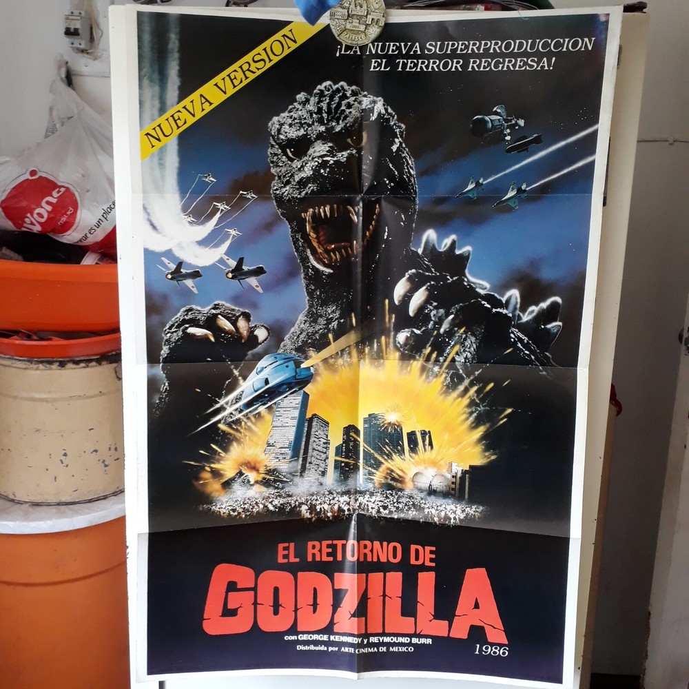 1985 Poster Gojira The Return of Godzilla The Legend Is Reborn Art Cinema Mexico