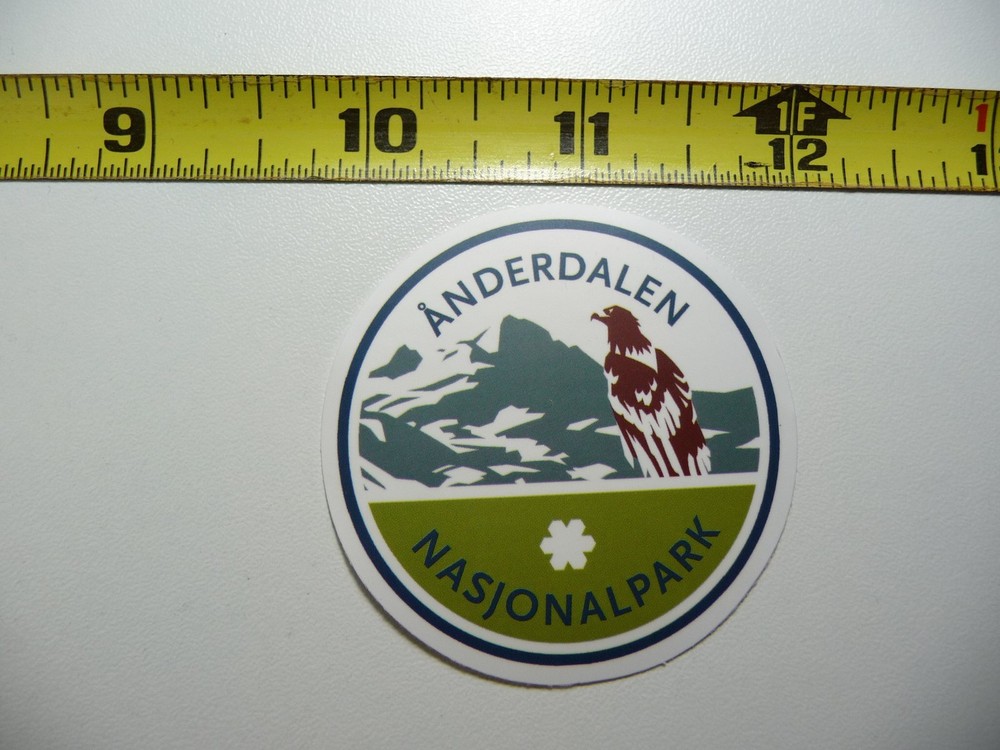 ANDERDALEN NASJONALPARK NORWAY DECAL STICKER HIKING CAMPING NATURE OUTDOORS