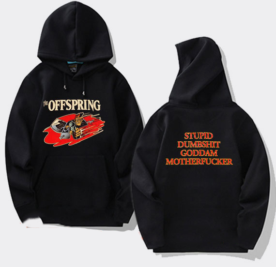 The Offspring Stupid Dumbshit Goddam Motherf*cker double sided hoodie, for fans