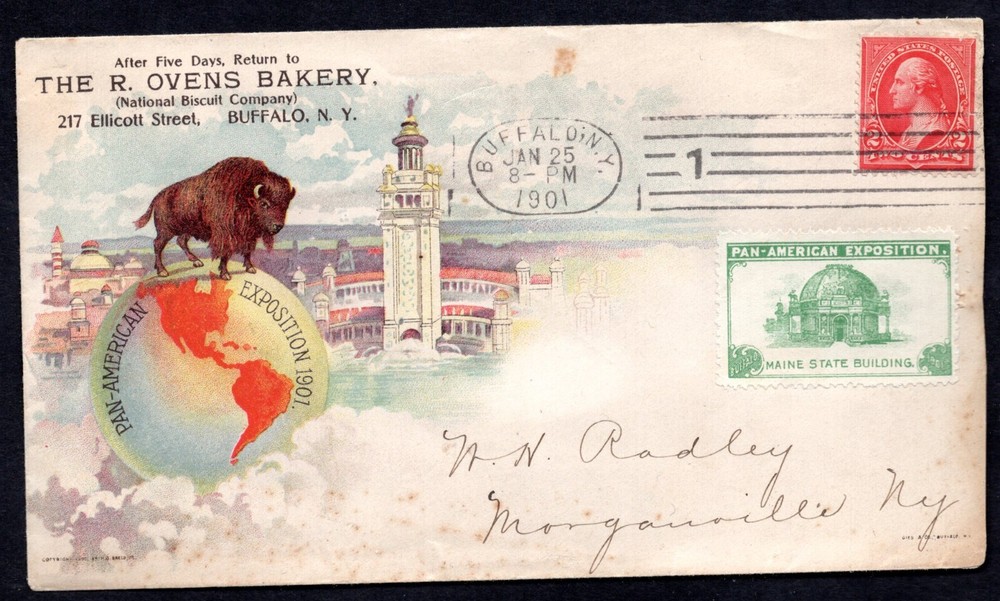 US 1901 PAN AMERICAN EXPOSITION ADVERTISING COVER WITH EXPO CACHET