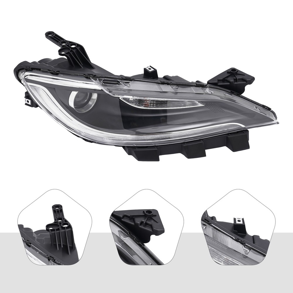 Front Right Side Headlight Fit for 2016 2017 Chrysler 200(Submodel: C, Limited)
