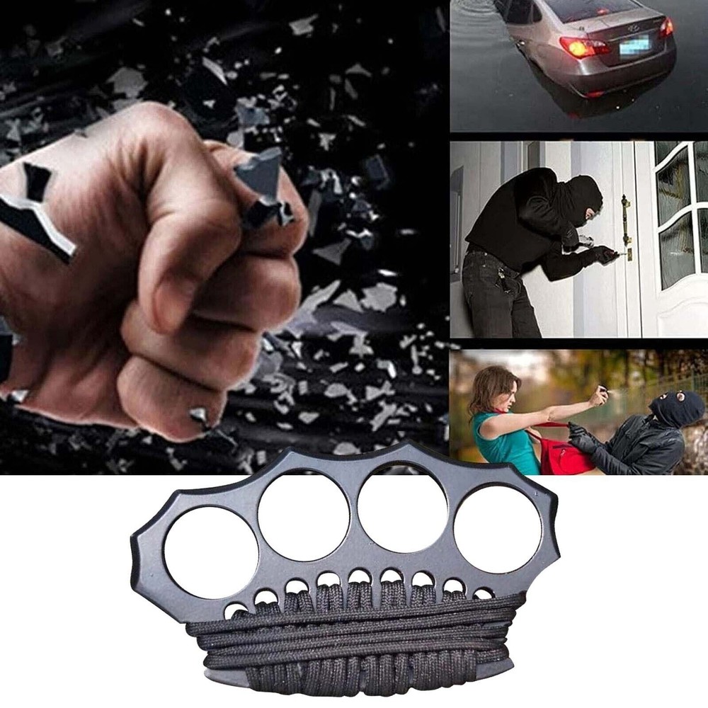 Portable Hand Brace Brass Four Finger Boxing Gloves Ring Multifunctional Tool