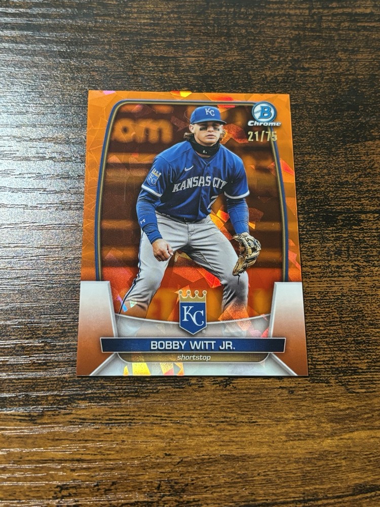 2023 Bowman Chrome Sapphire Edition #79 Bobby Witt Jr Orange #/75 Royals