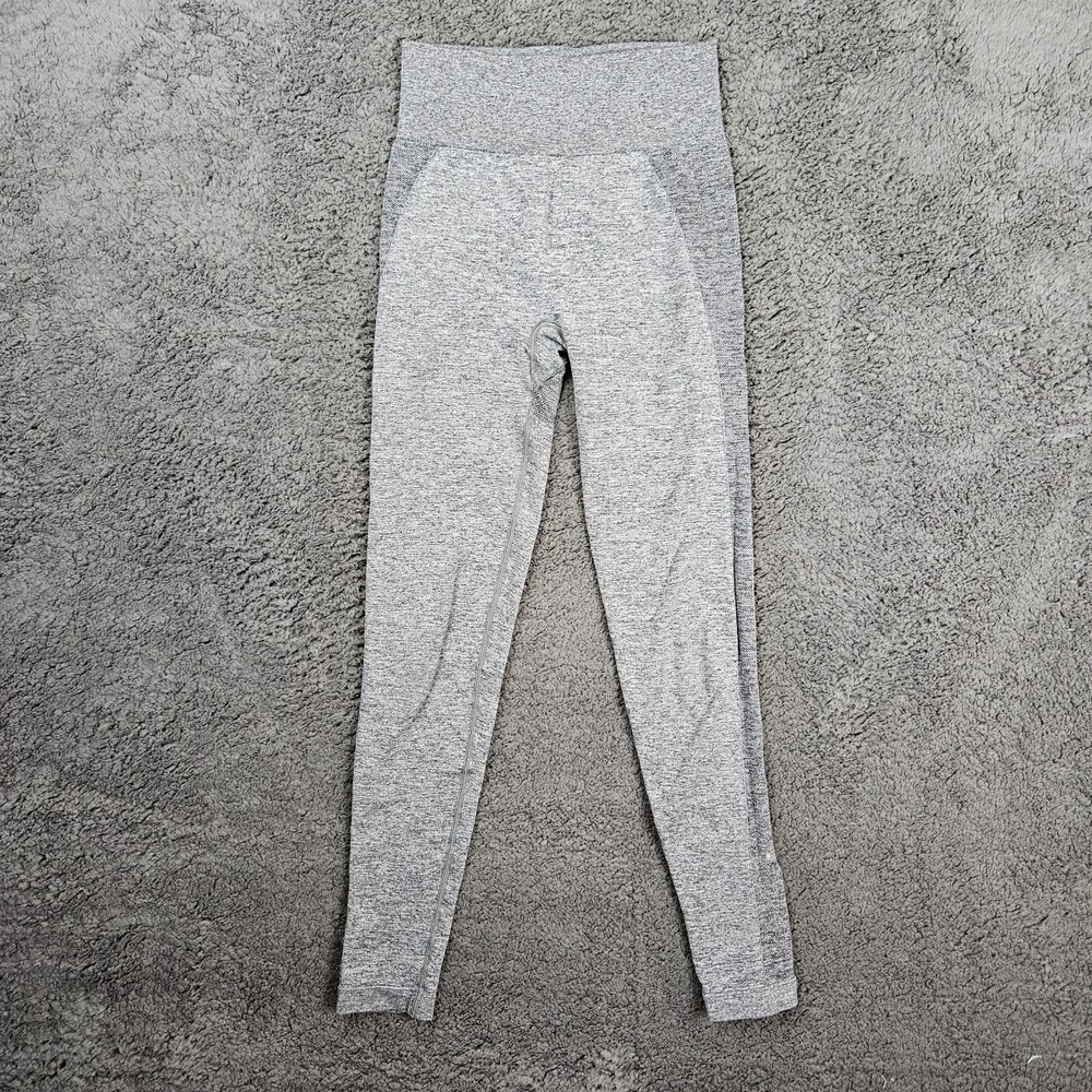 Gymshark Flex High Waisted Compression Gray Workout Leggings Size Small