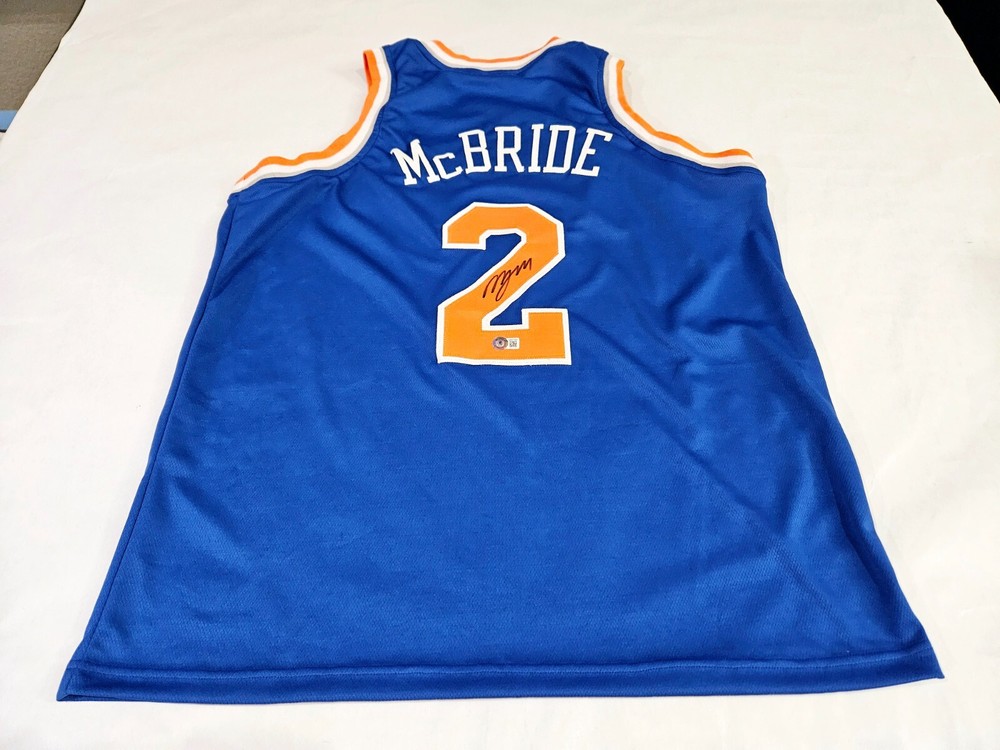 Miles McBride New York Knicks Signed Autographed Jersey Beckett Certified