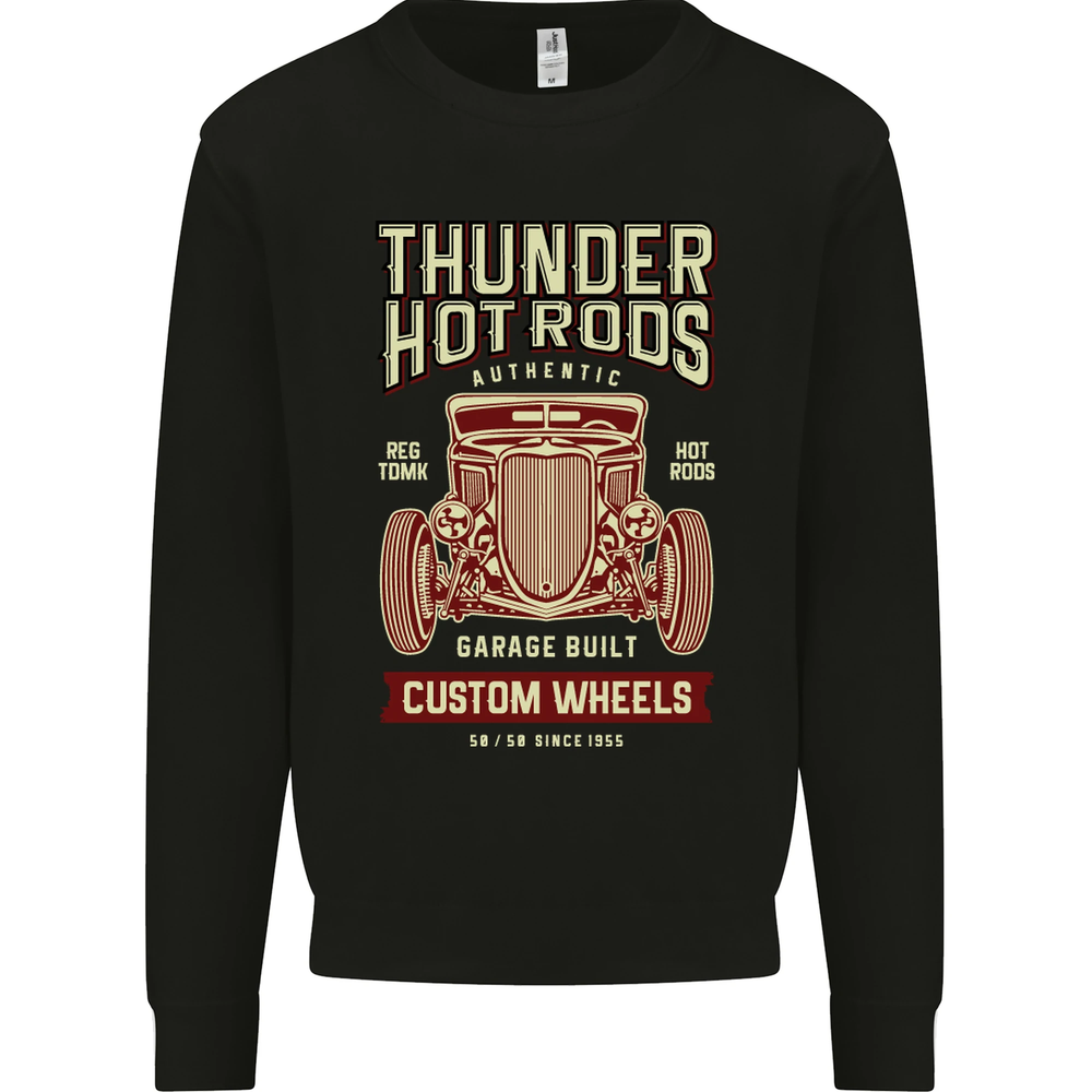 Thunder Hotrods Hot Rod Dragster Car Mens Sweatshirt Jumper