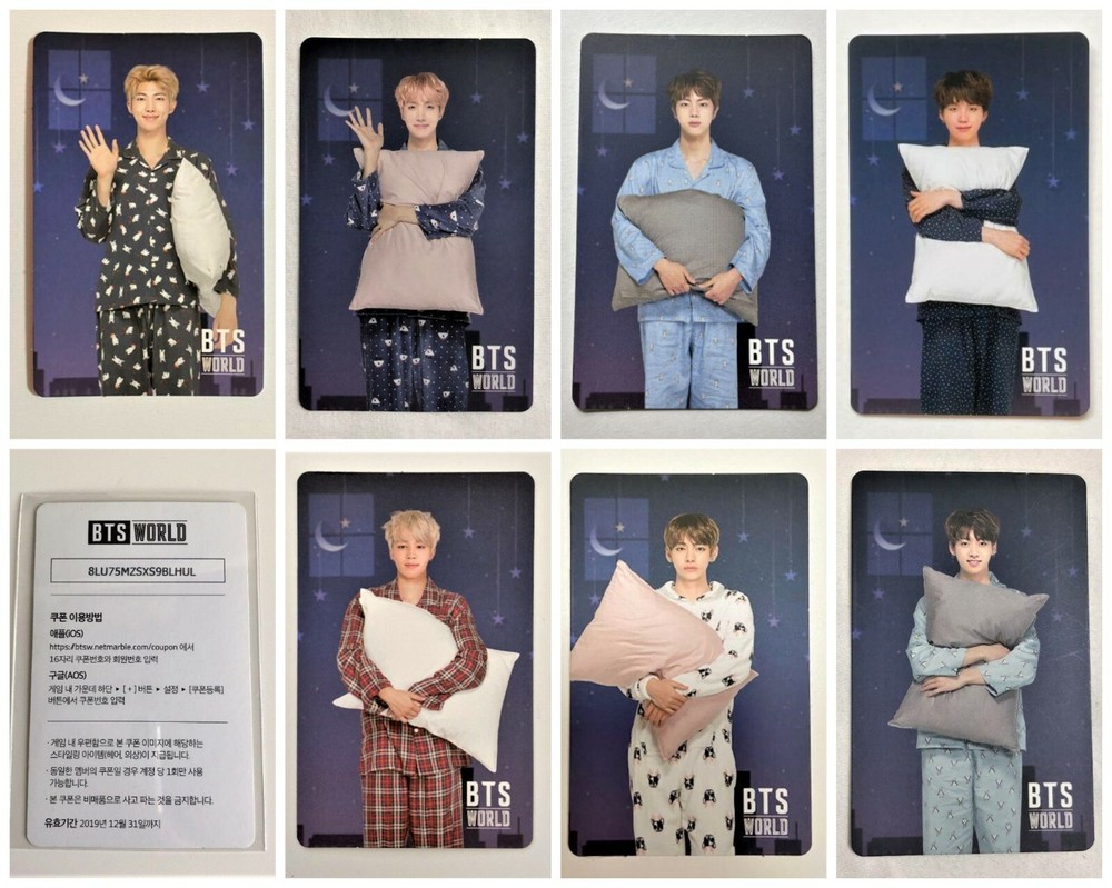 BTS WORLD OST Soundtrack ALBUM Official Coupon pillow Photocard Photo Card PC-image