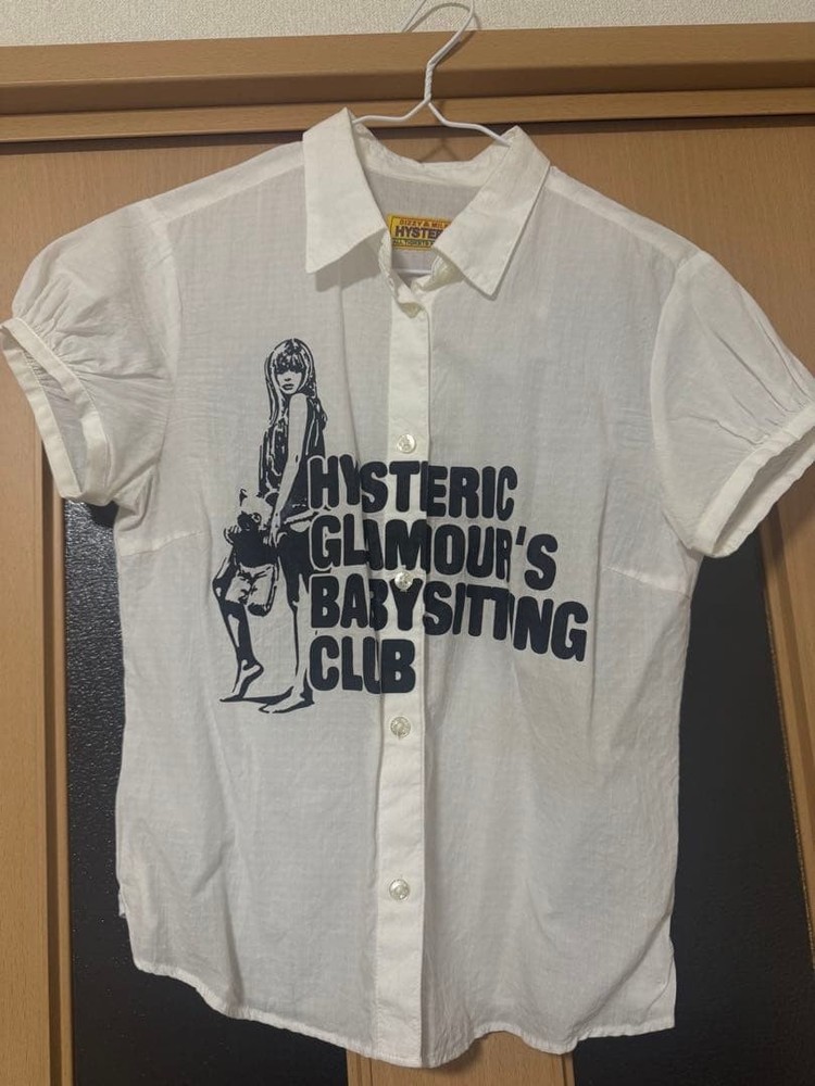 Hysteric Glamour White Cotton Shirt M Near Mint Vintage Top