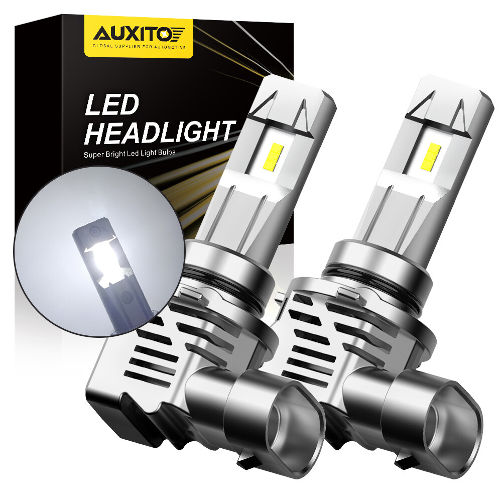 2Pcs High Low HB4 Beam 9006 LED Headlight White Bulbs CANbus Error Free EOOH