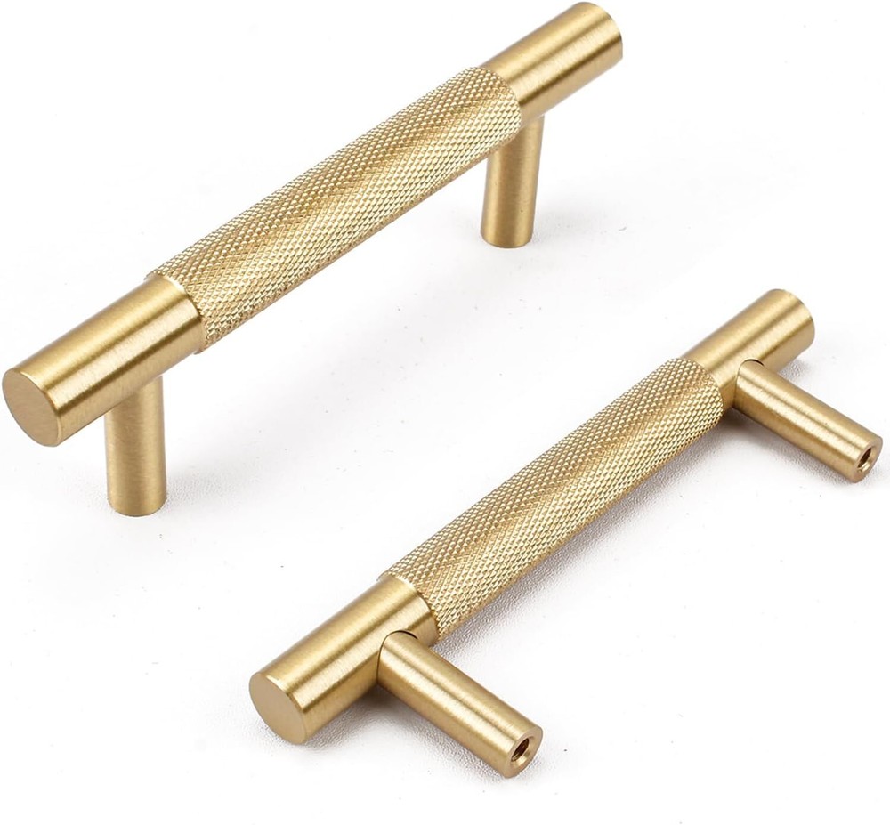 4Pcs 5 Inch Solid Brass Cabinet Pulls Kitchen Cupboard Handles Modern Drawer ...