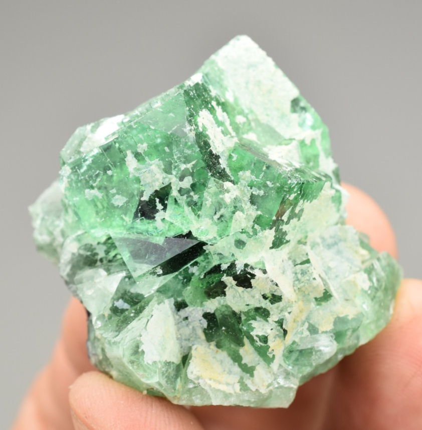 Fluorite crystal from Okorusu Mine Namibia vibrant collector specimen