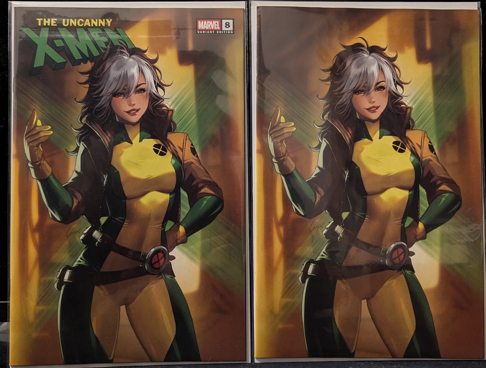 UNCANNY X-MEN #8 LEIRIX LI EXCLUSIVE TRADE & VIRGIN VARIANT ROGUE SET