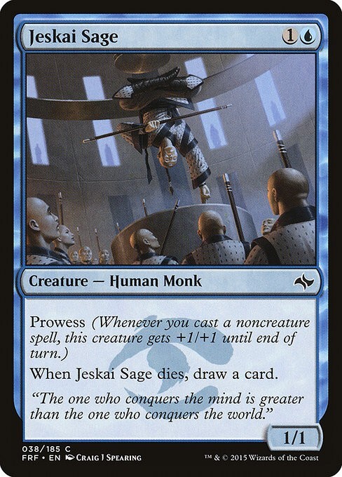 Jeskai Sage Fate Reforged MTG Card Regular Edition