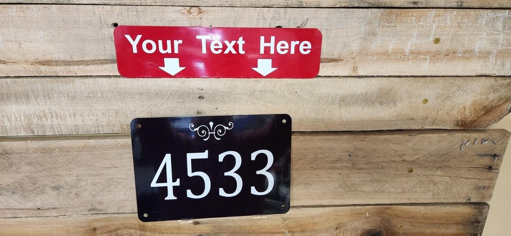 Custom Personalized Home Address Sign Aluminum 7