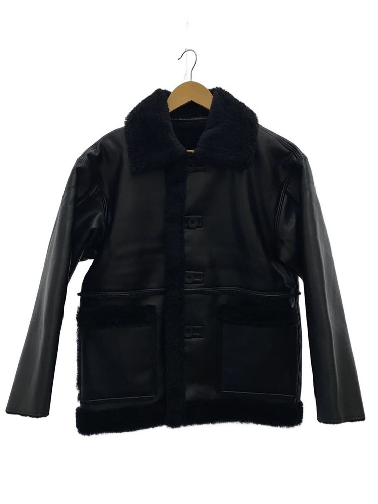 Citen Leather Jacket Blouson/Free/Leather/Blk/Plain/4225-699-0008-0900 3464