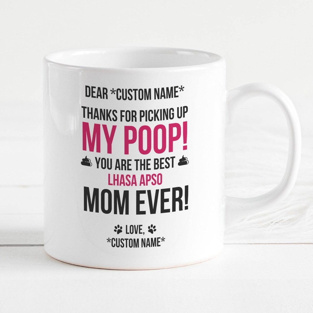 Lhasa Apso Mom Mug Lhasa Apso Gifts For Women Lhasa Apso Mug Funny Mug Lhasa