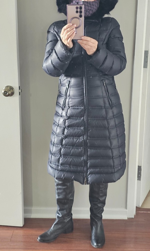 Dawn Levy long down puffer coat women