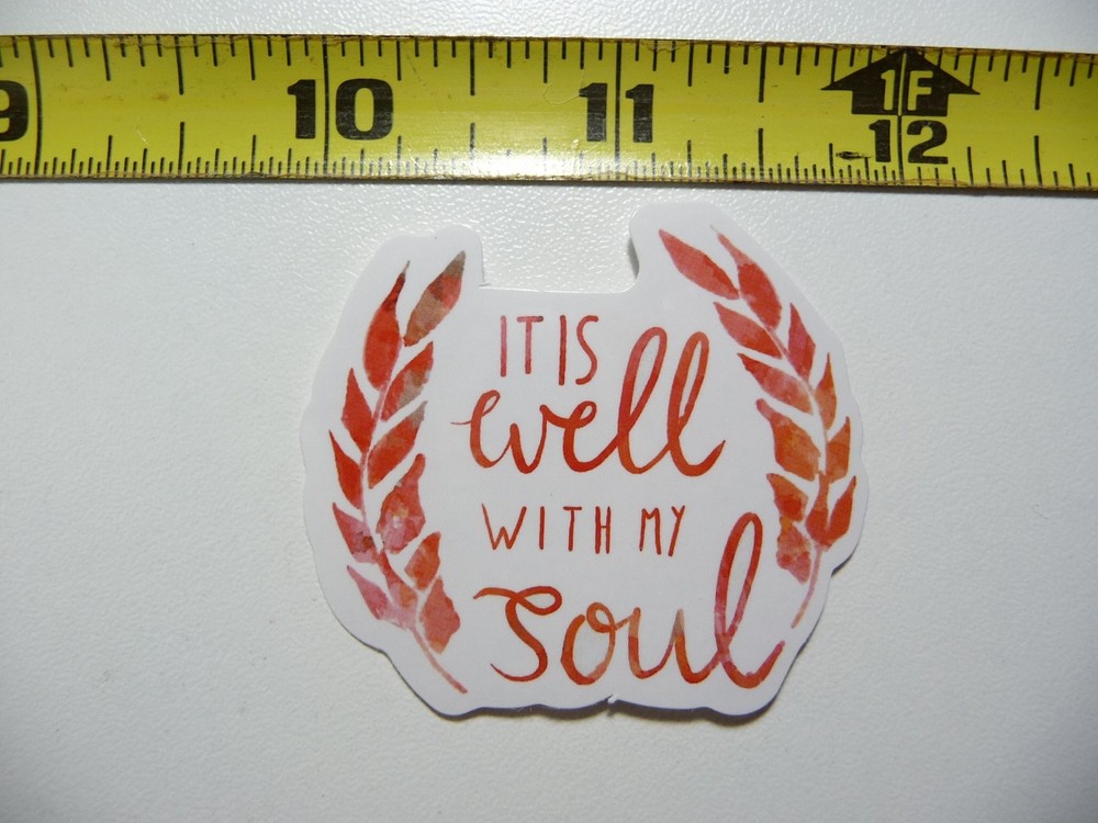 SPRIGS WELL WITH MY SOUL DECAL STICKER CHRISTIAN FAITH CHURCH BELIEF