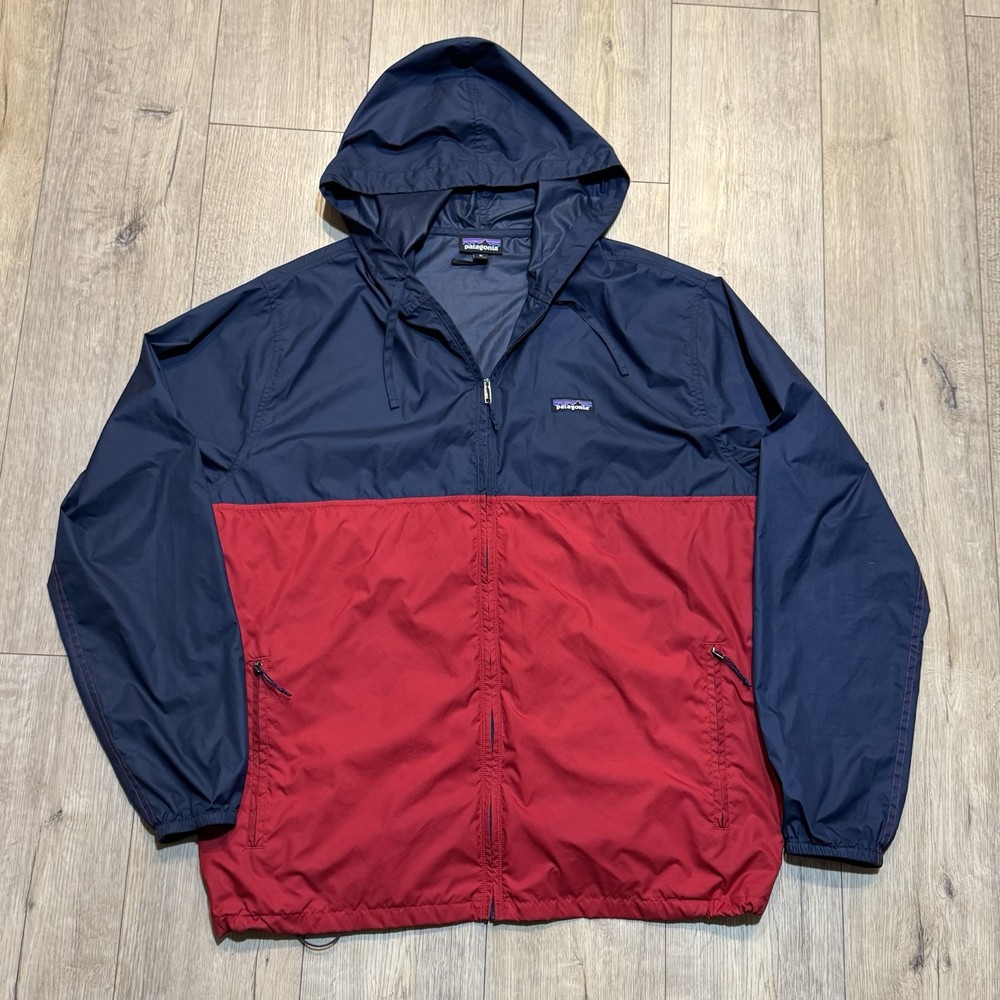 Patagonia Rare Light Windbreaker Zip Hooded Jacket for Men Size XL Excellent Condition STY27236SP16