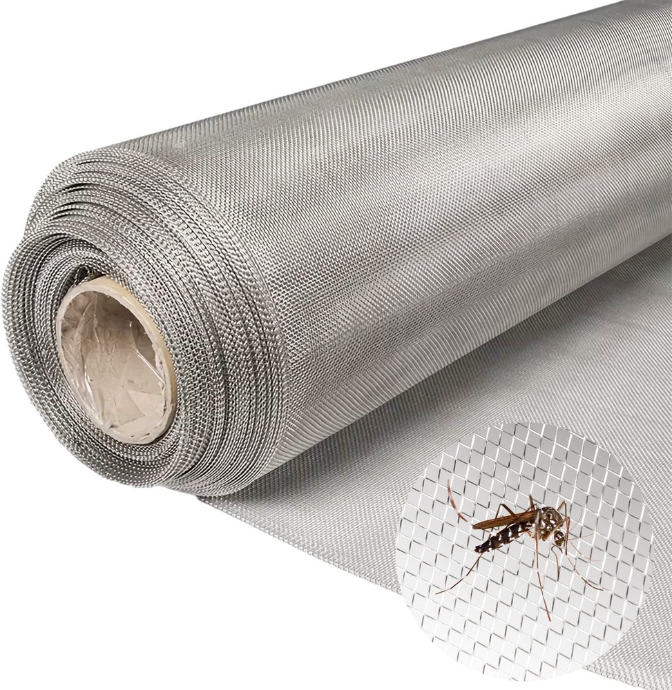 304 Stainless Steel Screen Roll 39.4 inch x 98.4 feet Stainless Steel Woven W...