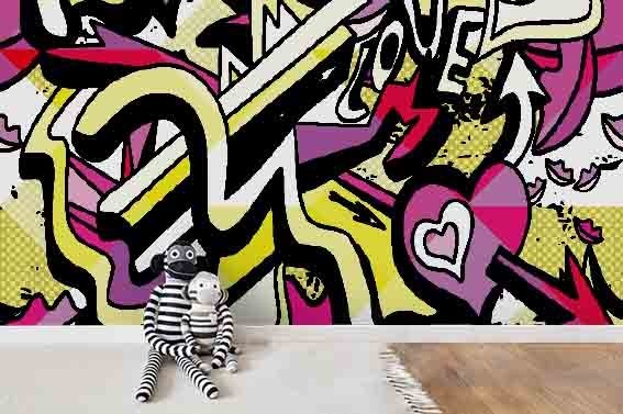 3D Graffiti Art Wall Murals Wallpaper Murals Wall Sticker