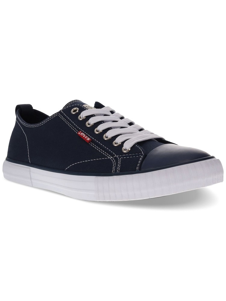 LEVI'S Mens Navy Removable Insole Anikin Round Toe Lace-Up Sneakers Shoes 11
