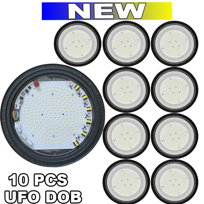 LED UFO High Bay Lights 300 W  10PACK Factory  Commercial Light Fixtures 6500K