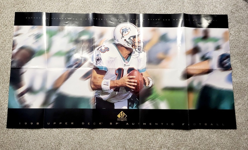 1998 Upper Deck SP Football Poster Featuring Marino Aikman Sanders Moore