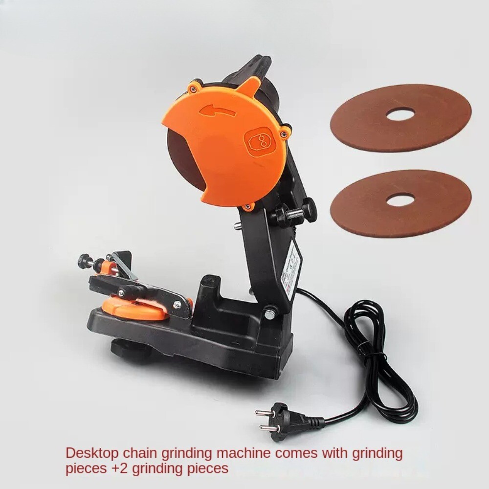 Gas-Powered Chain Saw with Sander Attachment and File