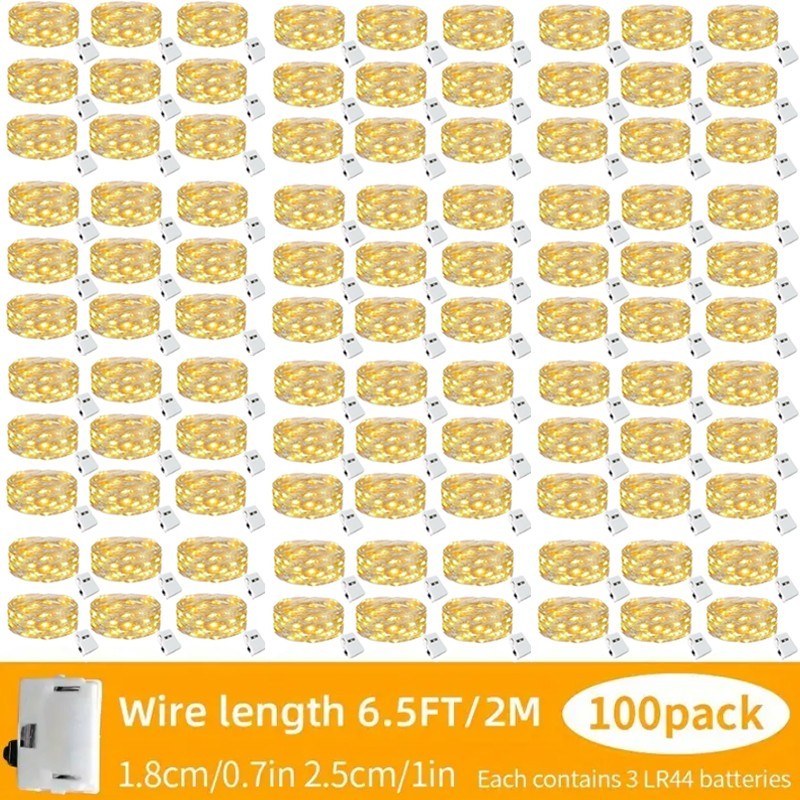 100-Pack 20 LED Fairy String Lights Battery Operated String Lights Waterproof US