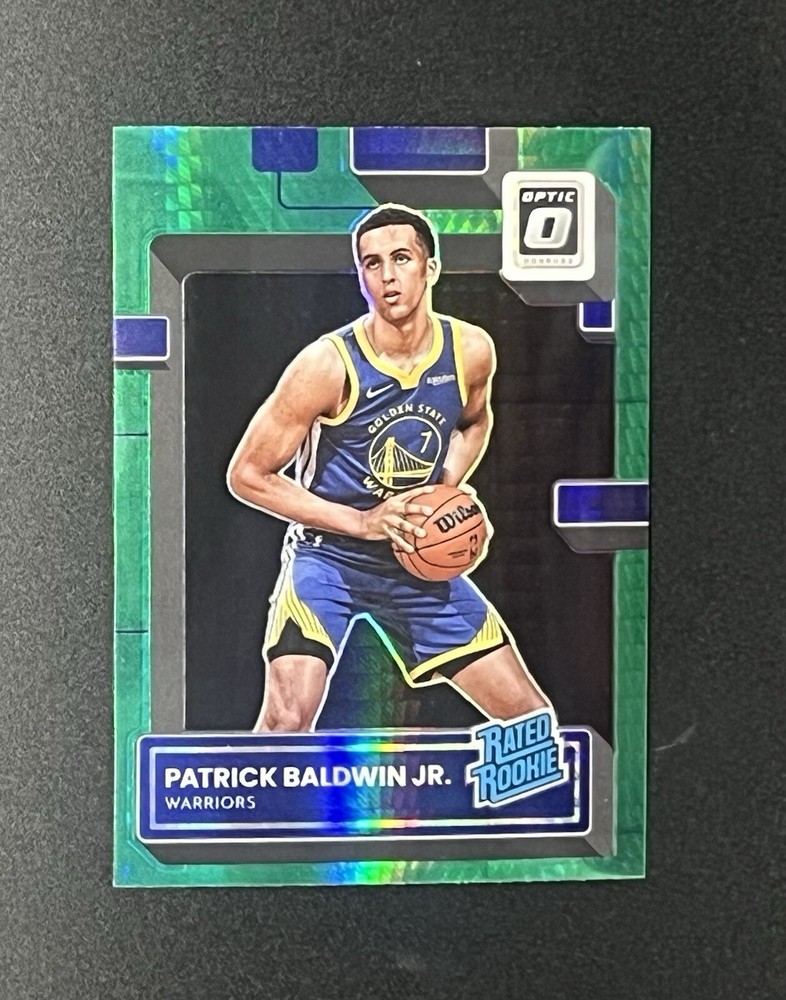 2022-23 Donruss Optic Patrick Baldwin Jr. Rookie Green Hyper NBA Warriors RC