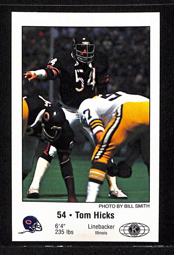 1981 Chicago Bears Police #NNO Tom Hicks - NM/MT+ Set Break!